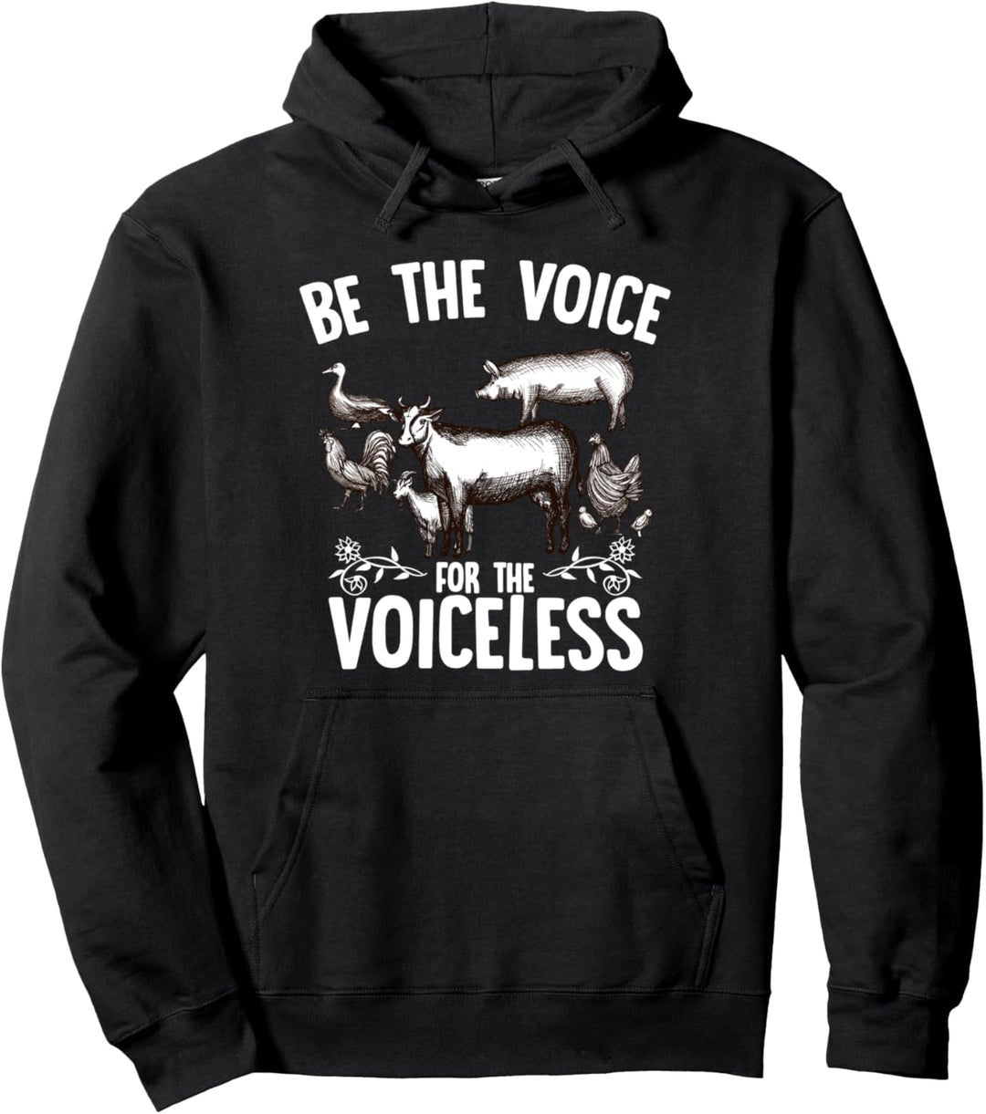 Be the Voice for the Voiceless Schutz der Tiere Tierschutz Pullover Hoodie