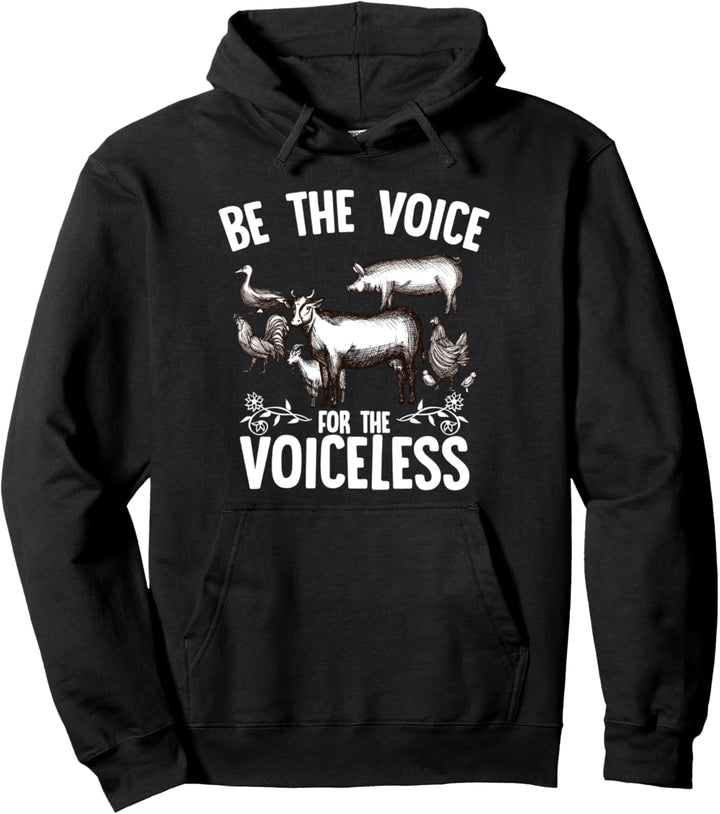 Be the Voice for the Voiceless Schutz der Tiere Tierschutz Pullover Hoodie