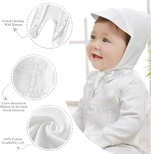 Booulfi Baby Kleidung Jungen 0-12 Monate Strampler Neugeborene Body Langarm Overall Winter Baby Erst