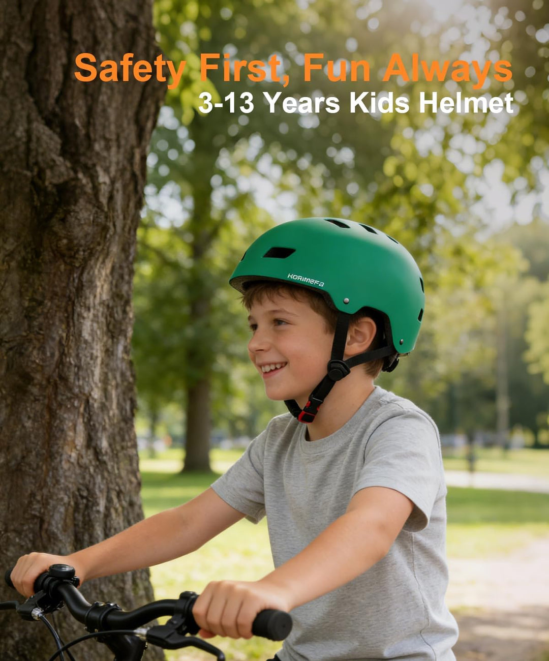 KORIMEFA Kinder Fahrradhelm Kinderhelm Radhelm Sporthelm CE-Zertifizierung für Fahrrad Skateboard Sc