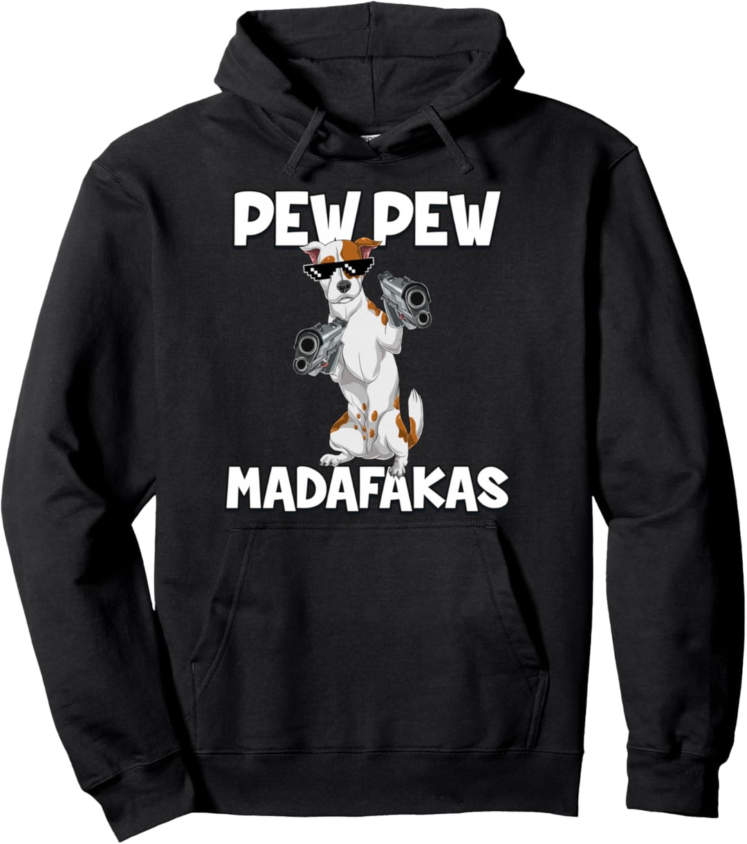 Pew Pew Madafakas Hund Pullover Hoodie