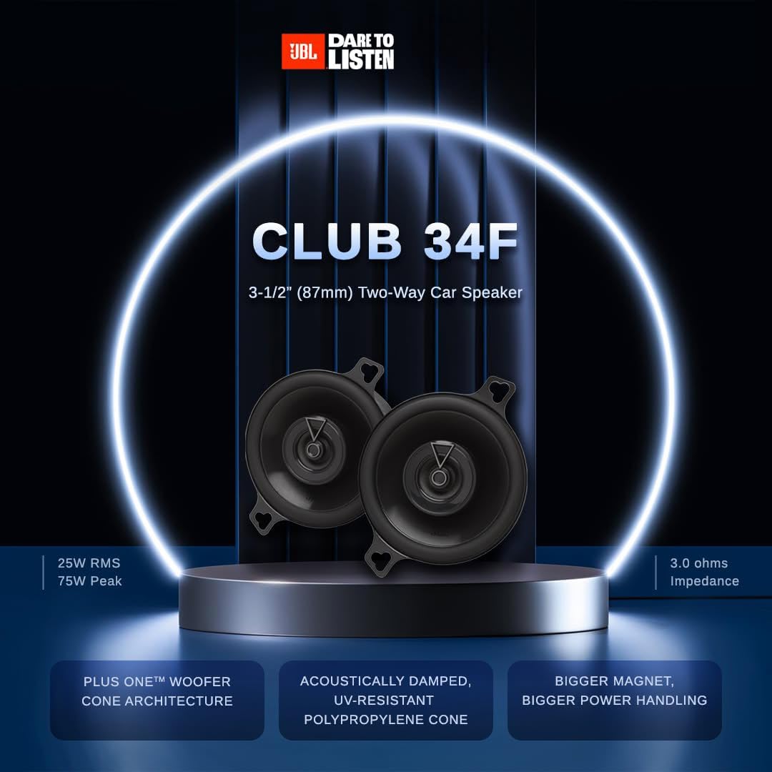 JBL Club Gen3 34F 3.5'' (8.7cm) Lautsprechersatz Koaxial