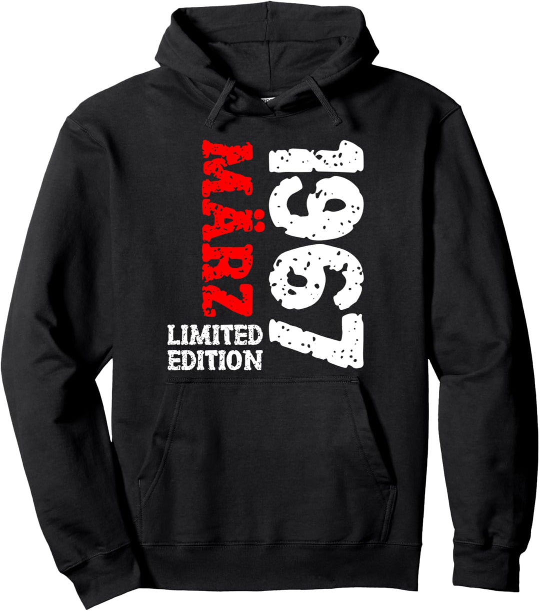 56. Geburtstag Deko Frauen Männer Limited Edition März 1967 Pullover Hoodie