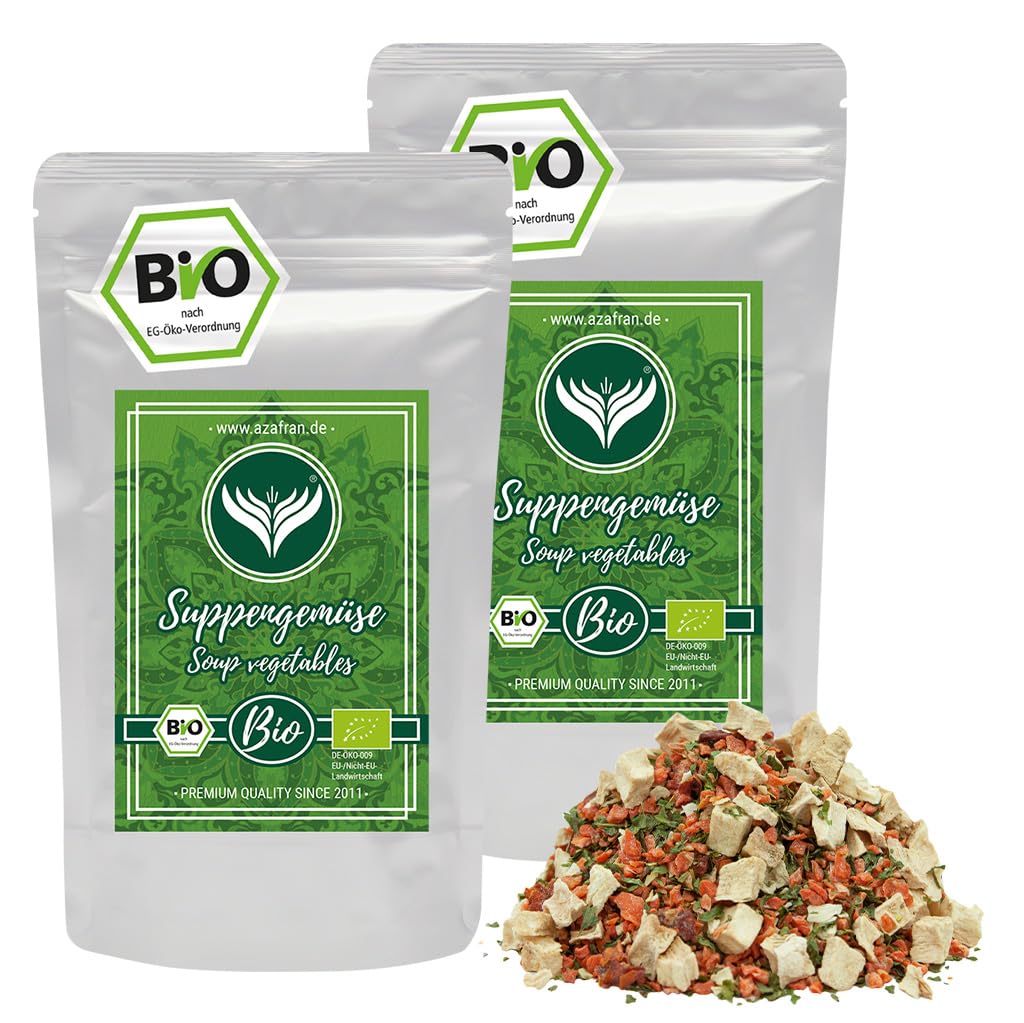 Azafran BIO Suppengemüse (Gewürzmischung) für Brühe ohne Hefe, Glutamate, Fett, Salz und Zucker 1kg