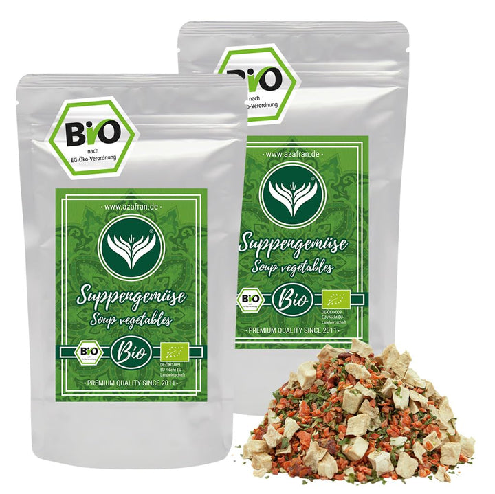 Azafran BIO Suppengemüse (Gewürzmischung) für Brühe ohne Hefe, Glutamate, Fett, Salz und Zucker 1kg