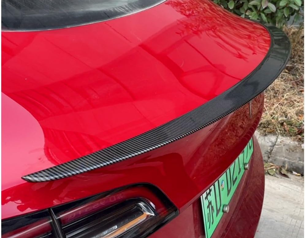Hinterer Spolierflügel Heckspoiler Flügel für Tesla Model 3 / Y (Model Y/Kohlefaser) Model Y / Kohle
