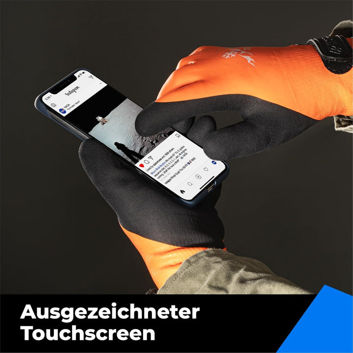 100% Waaserdichte Arbeitshandschuhe für Herren und Damen, 3 Paare, Arbeitshandschuhe Winter für kalt