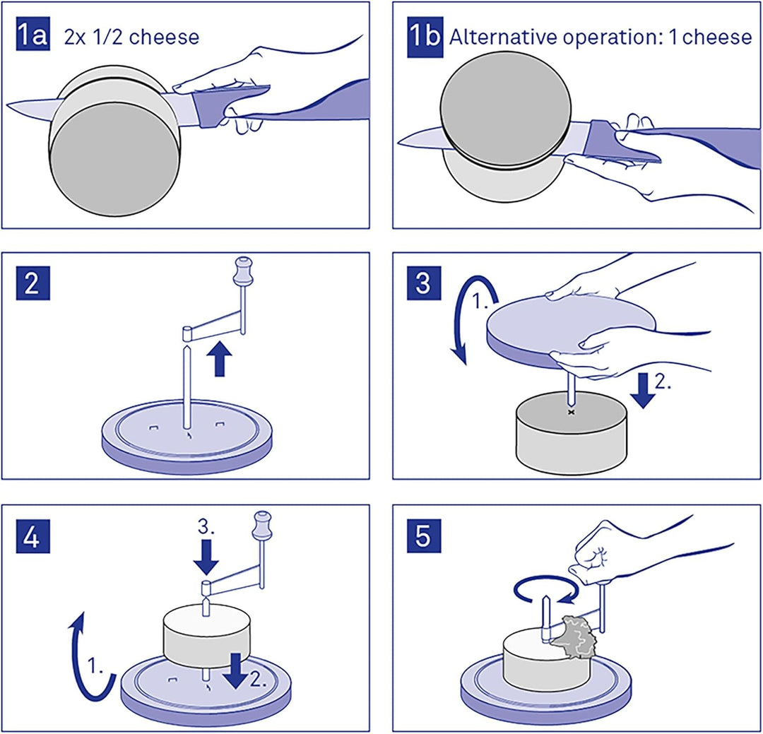 kela Käsehobel rund mit Haube 16 x Ø 22cm, Käseschaber, Girolle, Schokoladenhobel, PLANUM, Buchenhol