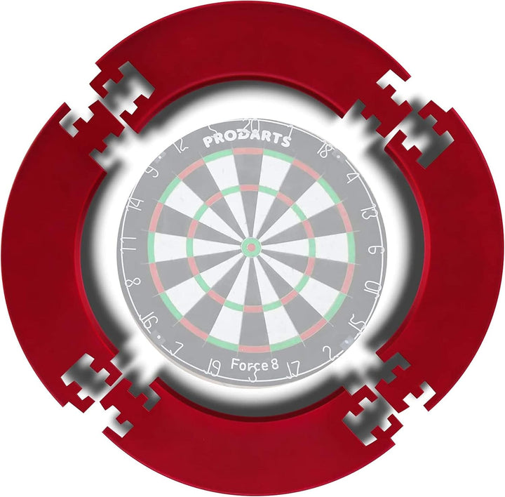 ProDarts Dart Surround Für Alle Marken-Dartscheiben – Dart Auffang-Ring In Rot – Hochwertige Stabile