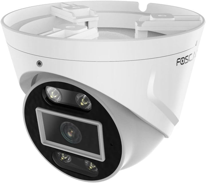 Foscam T5EP 5 MP POE-Überwachungskamera mit integriertem Scheinwerfer und Einer Alarmsirene, Erkennu