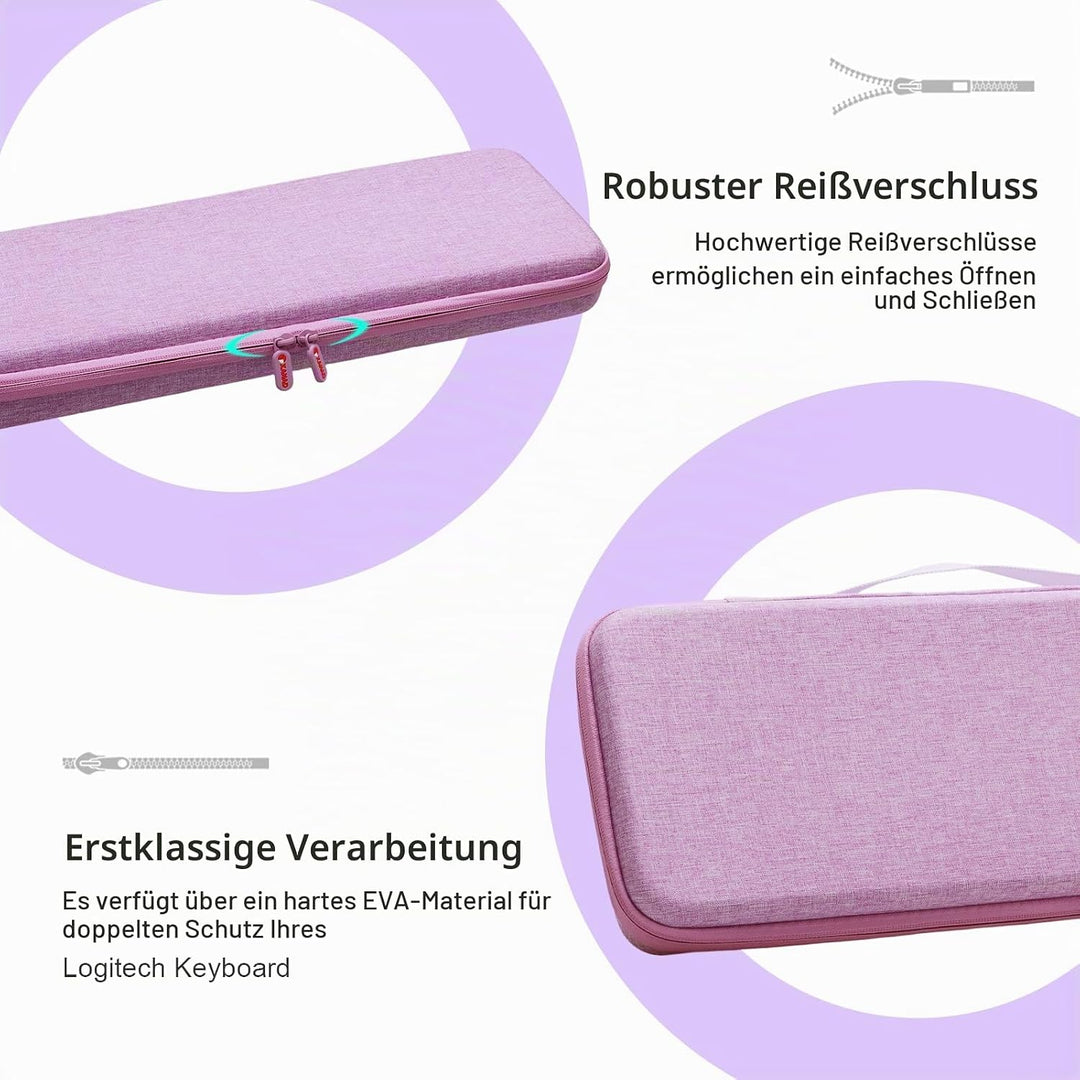 XANAD Tastatur Tasche für Logitech MX Keys/Pebble Keys 2 K380s Kabellose Tastatur Reiseschutzhülle f