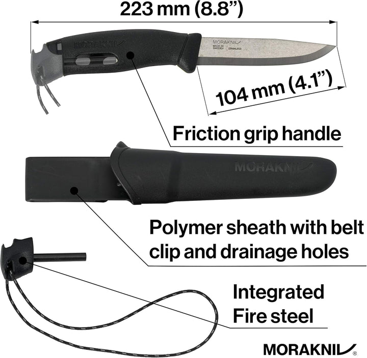 Morakniv Men's Spark Black, Schwarz, Einheitsgrösse, Einheitsgrösse