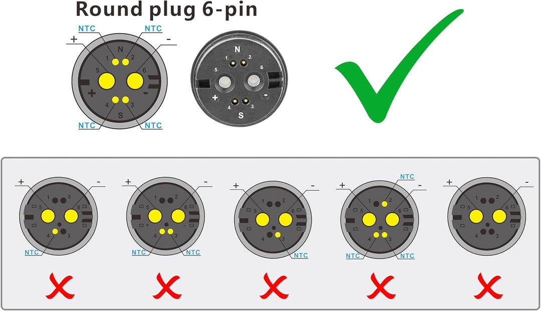 PowerSmart 42V 2A Ladegerät für 36V Lithium-Ionen Akkus mit Rosenberger Stecker für Rotwild, ZEG, BM