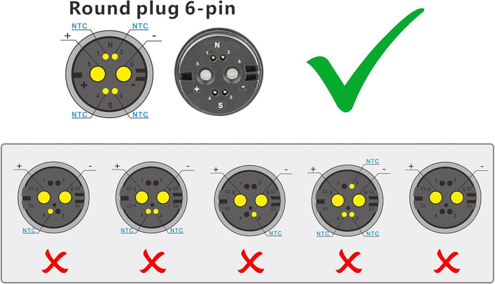 PowerSmart 42V 2A Ladegerät für 36V Lithium-Ionen Akkus mit Rosenberger Stecker für Rotwild, ZEG, BM