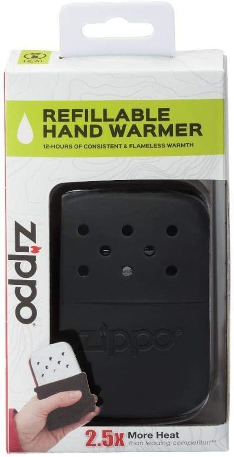 Zippo 40334 Gas Lighter, Aluminum, schwarz, 12h Schwarz 12h Single, Schwarz 12h Single