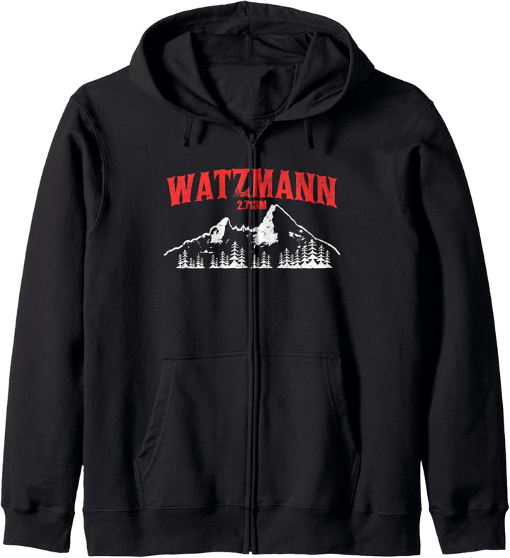 Bergsteiger Bergsteigerin | WATZMANN 2713m Berg Geschenke Kapuzenjacke