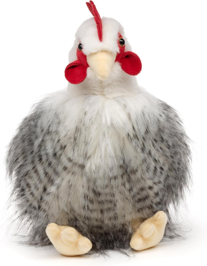 Uni-Toys - Henne, sitzend (mit Ei) - 25 cm (Höhe) - Plüsch-Huhn, Vogel - Plüschtier, Kuscheltier Hen