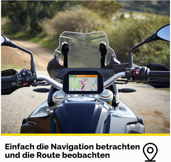 SWAWIS Motorrad GPS Navigationshalter, 12-16mm Lenkerhalterung Handyhalterung, Modifikation Zubehör