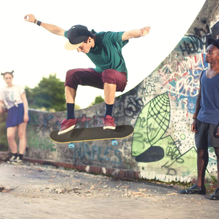 Willonin Skateboard Komplettboard mit ABEC-7 Kugellager 9-lagigem Ahornholz für Kinder Jungendliche