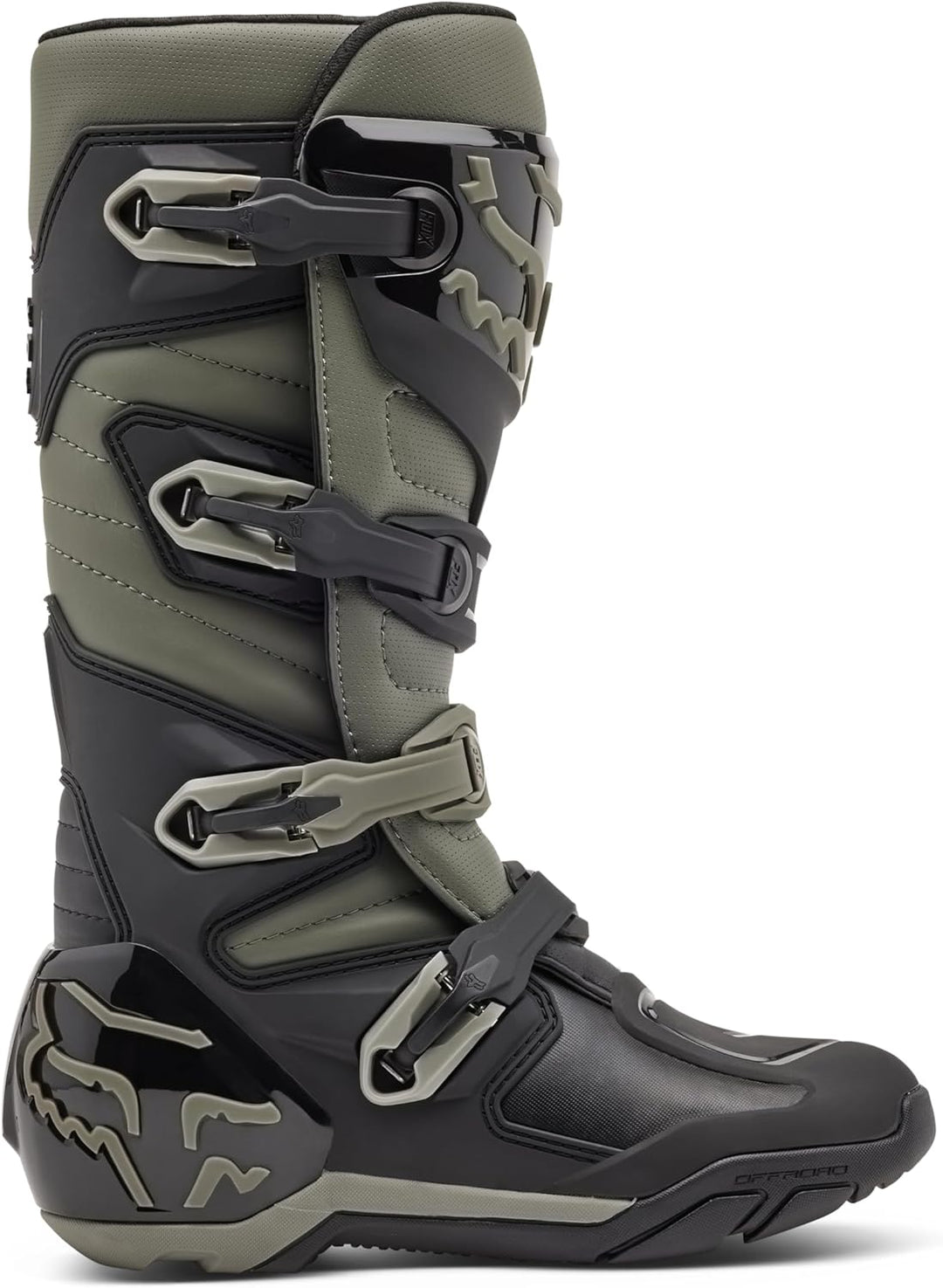 Fox Racing Unisex Comp X Motocross-stiefelStiefel 46.5 EU Grau Schwarz, 46.5 EU Grau Schwarz