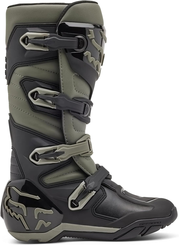 Fox Racing Unisex Comp X Motocross-stiefelStiefel 46.5 EU Grau Schwarz, 46.5 EU Grau Schwarz