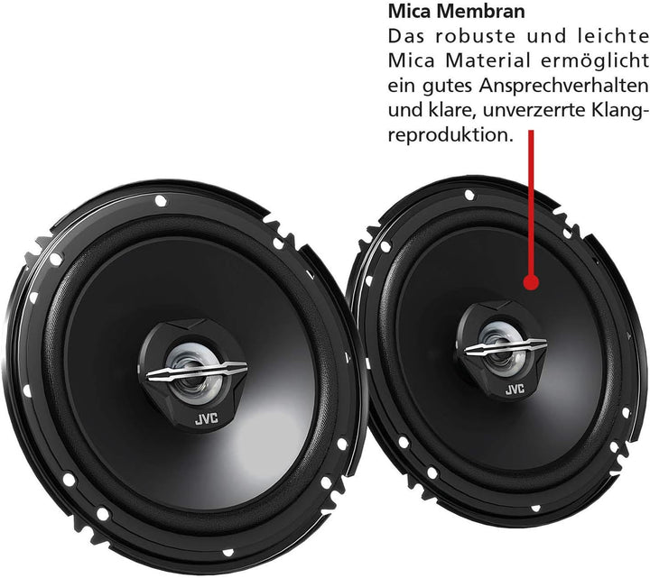JVC CS-J620X 16 cm 2-Wege-Koaxial-Lautsprecher, 2 Stück & CS-J520X 13 cm 2-Wege-Koaxial-Lautsprecher