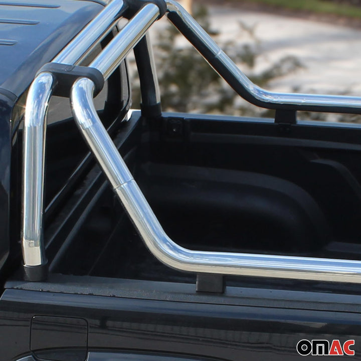 Überrollbügel Rollbar kompatibel mit VW Amarok Edelstahl | Auto Schutz 88mm