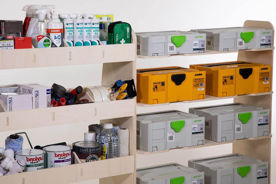 Vanify - Kompatibel mit Ford Transit Custom L1 2012+ Fahrzeugeinrichtung Fahrzeugregale, Festool und