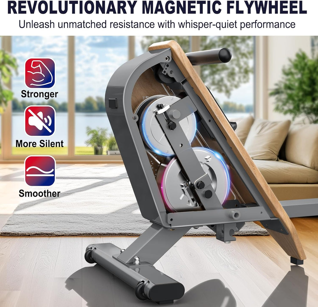 Rudergerät für Zuhause OR3,Magnetisches Rudergeräte mit Bluetooth Monitor,16 Resistance Levels,Kompa