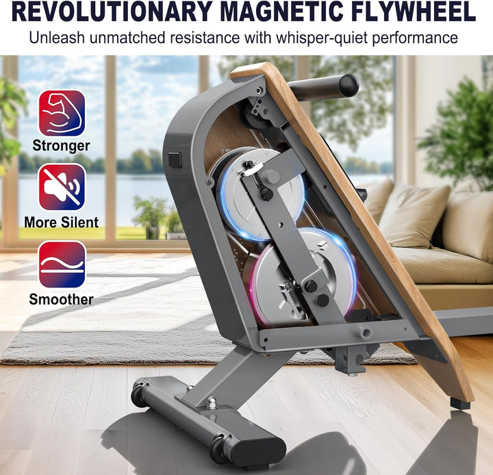 Rudergerät für Zuhause OR3,Magnetisches Rudergeräte mit Bluetooth Monitor,16 Resistance Levels,Kompa