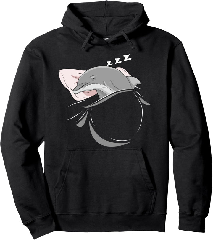 Delfin schläft Schlummer Schlafanzug Oberteil Delfin Pullover Hoodie