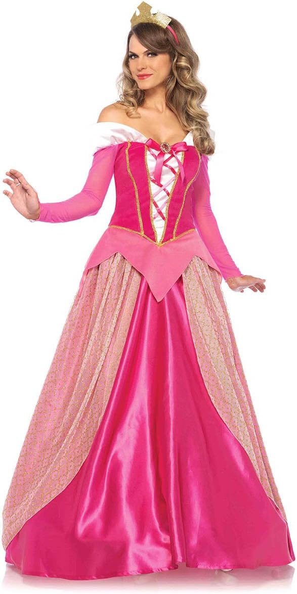 Leg Avenue 8561203005 85612-2Tl Set Prinzessin Aurora, Pink, L, Damen Sleeping Beauty Fasching Kostü