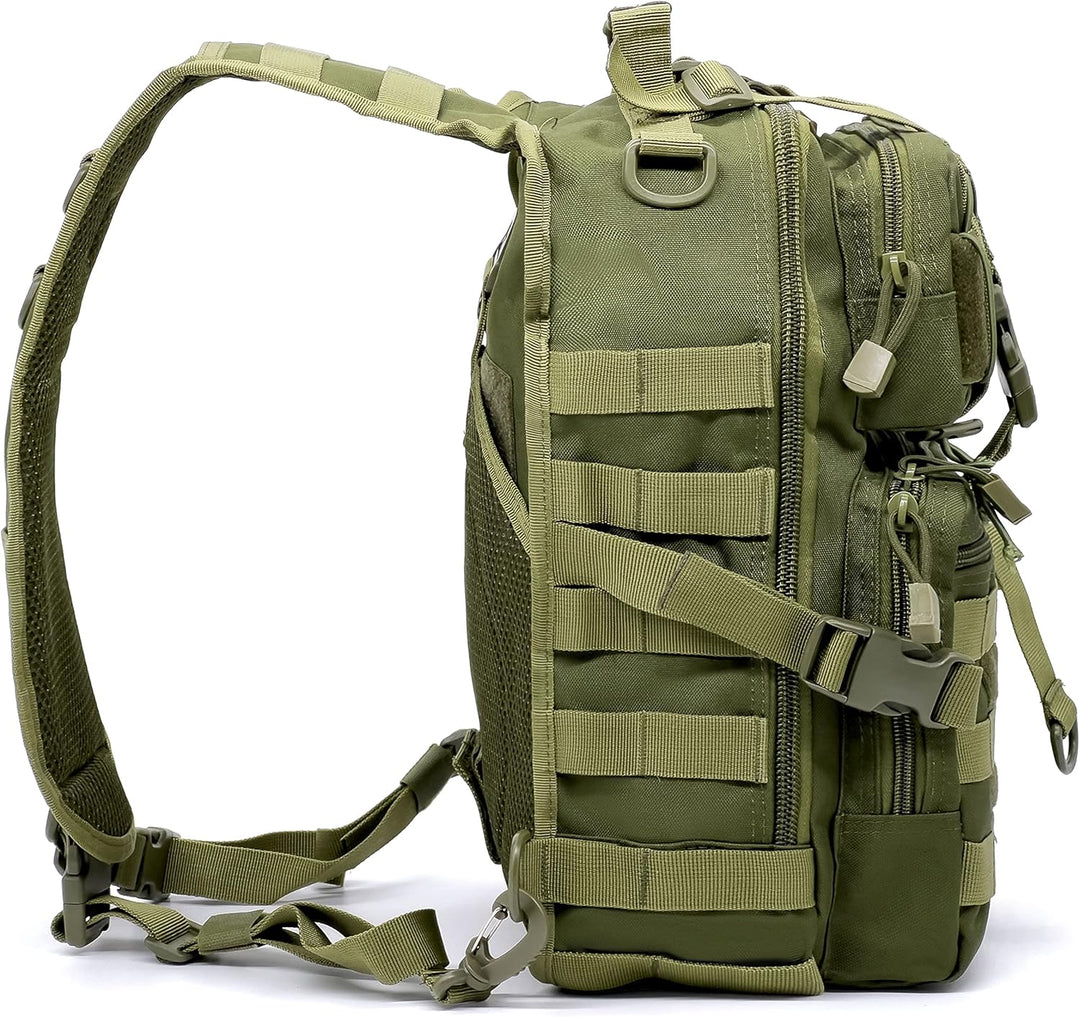 Alephnull Taktische Brusttasche Molle Wandern Daypack Sling Tasche Crossbody-Umhängetasche für Outdo