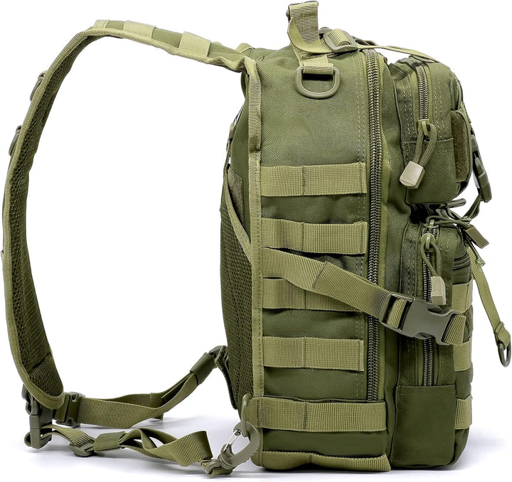Alephnull Taktische Brusttasche Molle Wandern Daypack Sling Tasche Crossbody-Umhängetasche für Outdo