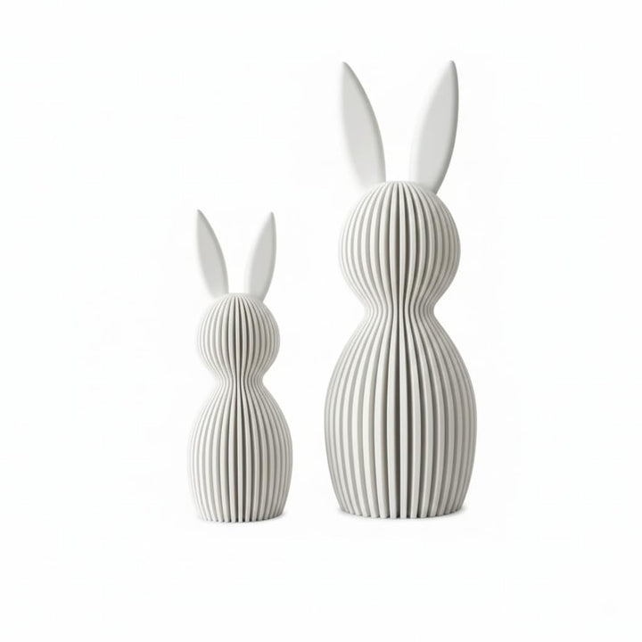 Generisch Scandi Osterhase 3D Deko – Minimalistische Osterdekoration im skandinavischen Design – Ger