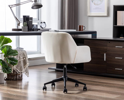 chairus Schreibtischstuhl Samt Bürostuhl 360° Drehstuhl Sessel Arbeitsstuhl Wohnzimmer Schlafzimmer