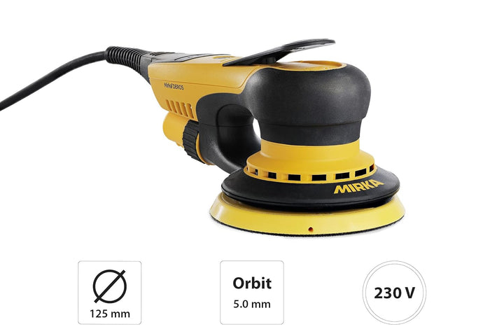 Mirka DEROS 550CV / Exzenter-Schleifer Schleifmaschine mit Zentral-Absaugung und Klett / für Ø 125mm