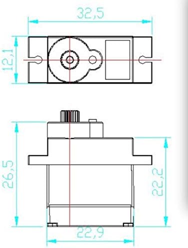 Stemedu 4 Sets FT90R Digital 360 Degree Continuous Rotation 9G Micro RC Servos and Wheels for Airpla