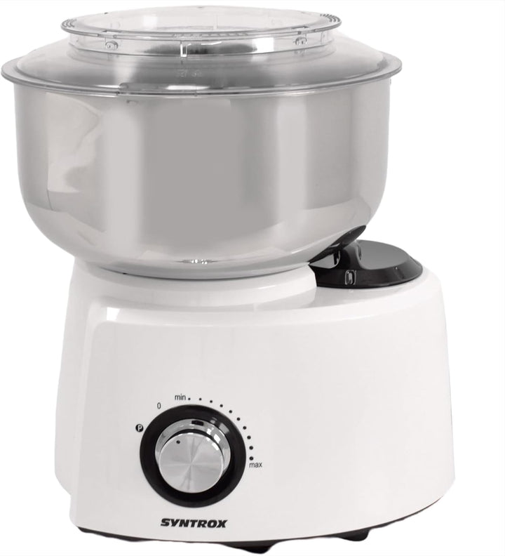 Syntrox Germany 5,8 l Küchenmaschine Wanaxa mit Fleischwolf | Mixer | Teigknetmaschine, Geräuscharme