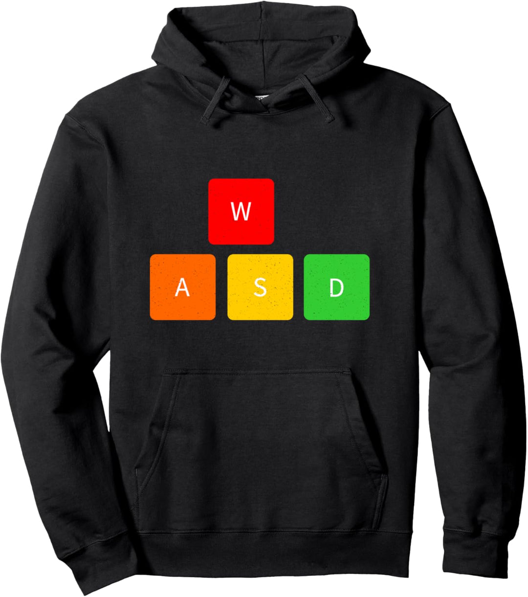 WASD Gamer Konsole PC Zocken Videospiel Gaming Pullover Hoodie