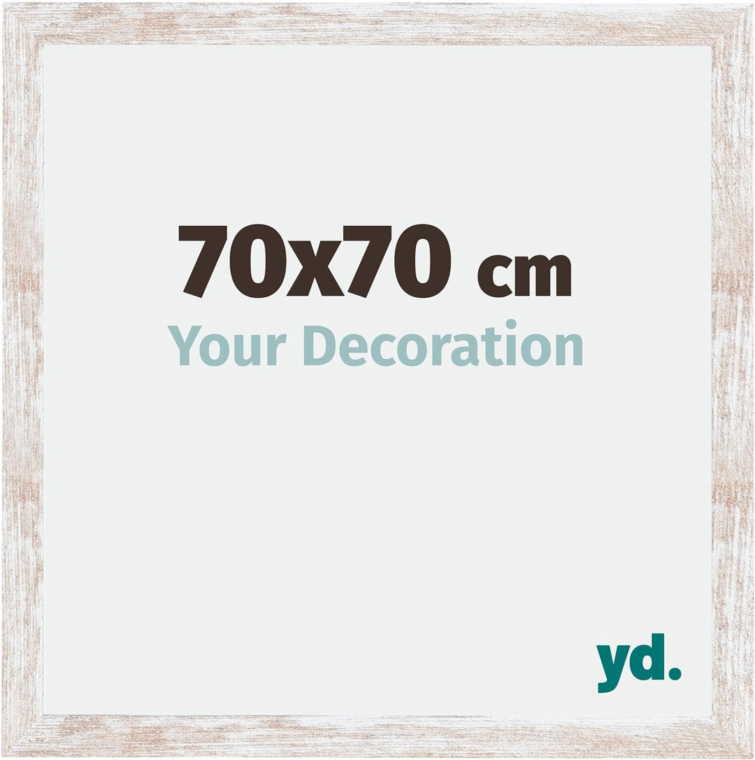 yd. Your Decoration - Bilderrahmen 70,00x70,00 cm - Bilderrahmen aus MDF mit Acrylglas - Antireflex