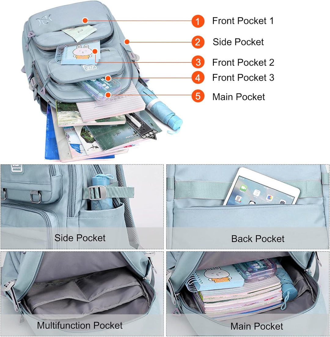 FANDARE Kinderrucksack Schulranzen Schultaschen Jungen Mädchen Schulrucksack Kinder Schultasche für