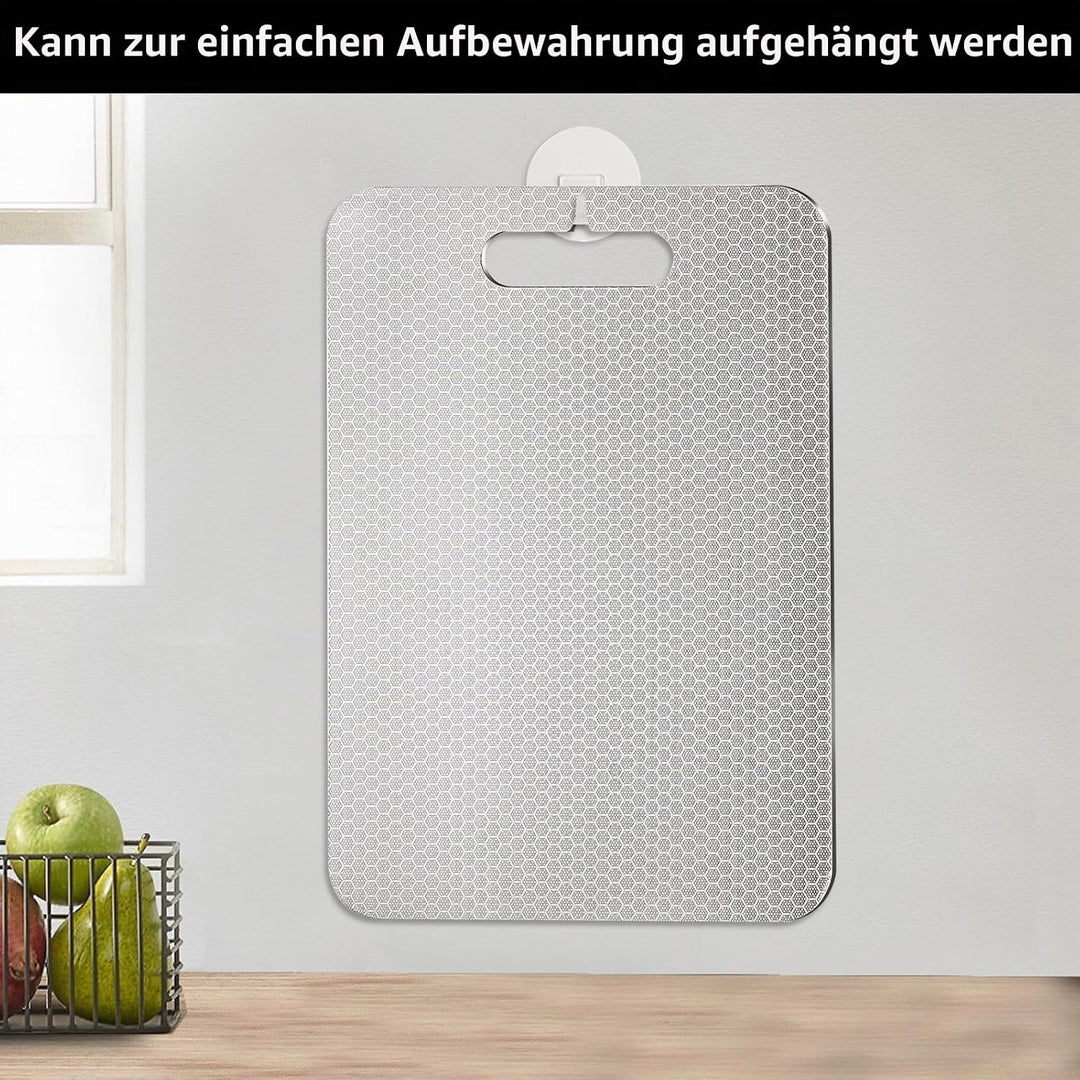 Titan Schneidebrett, S316 Schneidebrett Edelstahl, BPA-freies Doppelseitiges Lebensmittel Titanium C