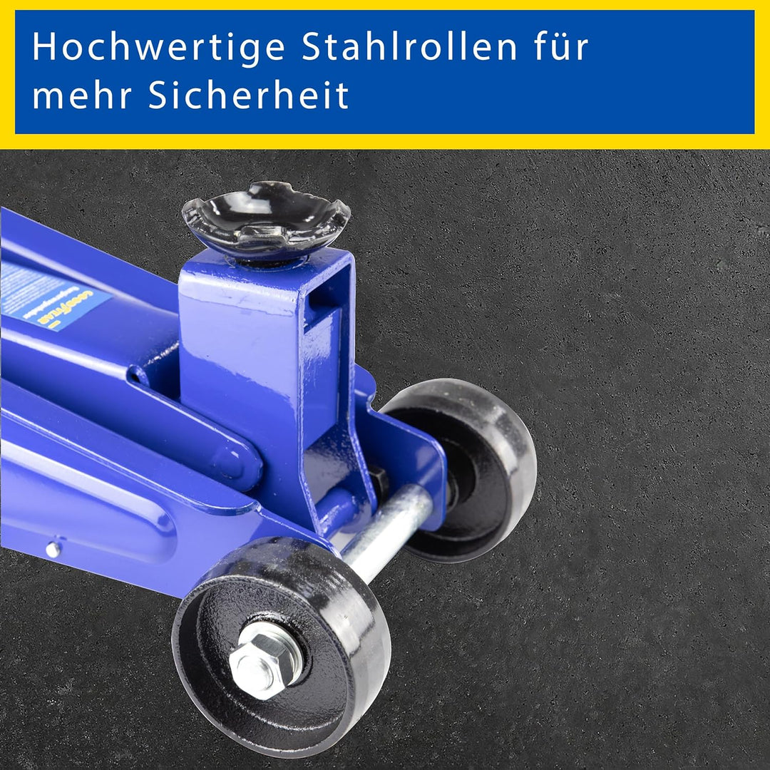 GOODYEAR 10640 Rangierwagenheber 3 Tonnen für SUVs und Geländewagen, Blau/Schwarz, Rangierwagenheber