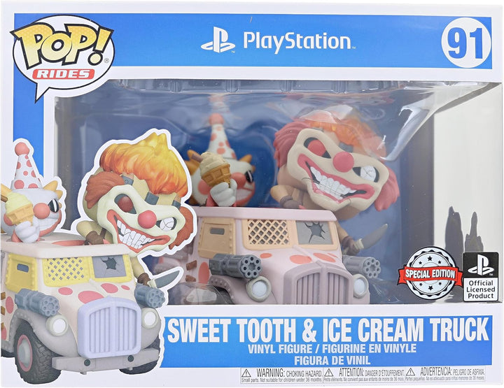Funko Pop Rides 91 Playstation - Sweet Tooth & Ice Cream Truck - Gamestop Exclusive