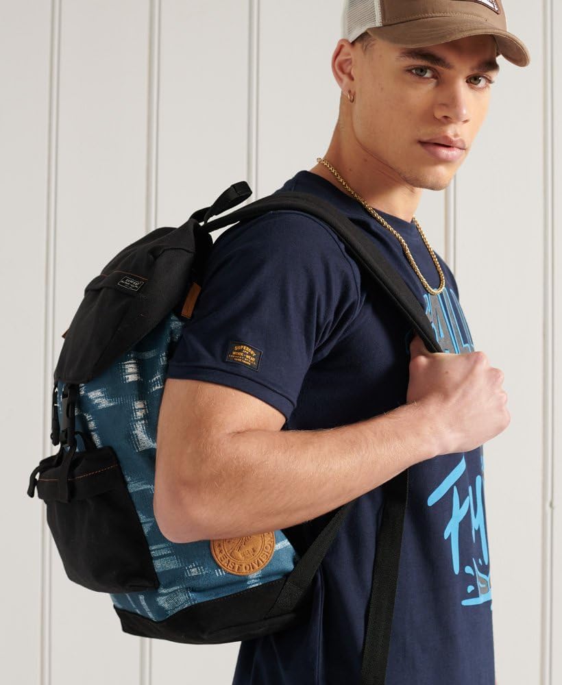 Superdry Herren Toploader Backpack Rucksack, Einheitsgrösse Ikat Aop, Ikat Aop