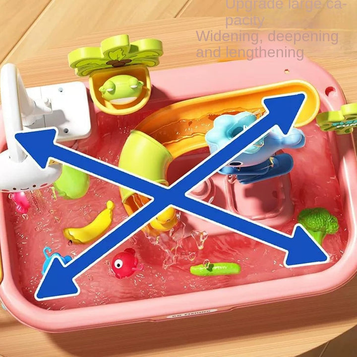 Generisch Wasserspieltisch für Kinder | Aktivitäts- und Sinnes-Spielset | 4 in 1 Spielspüle mit flie