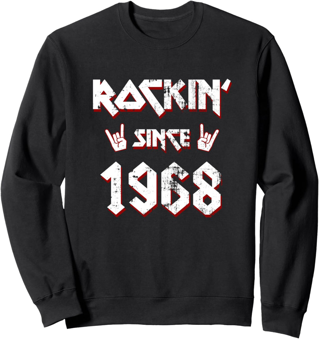 Rockin Since 1968 54 Jahre Alt 54 Geburtstag Geboren 1968 Sweatshirt
