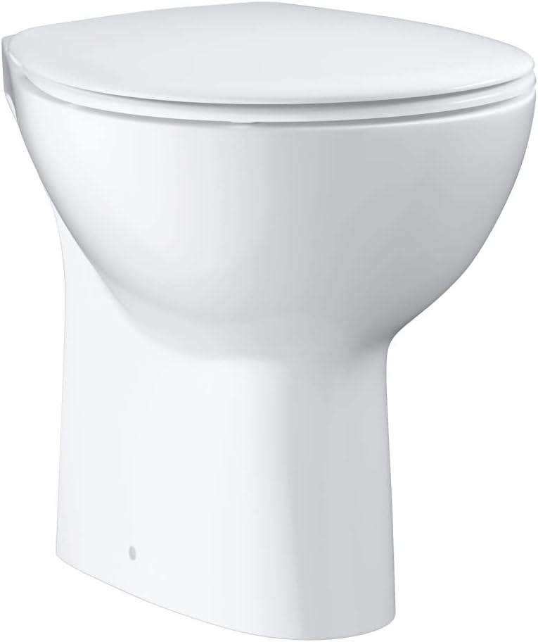 GROHE Bau Keramik - WC-Sitz aus Duroplast (mit Soft Close, inkl. Befestigungsset, abnehmbar), alpinw