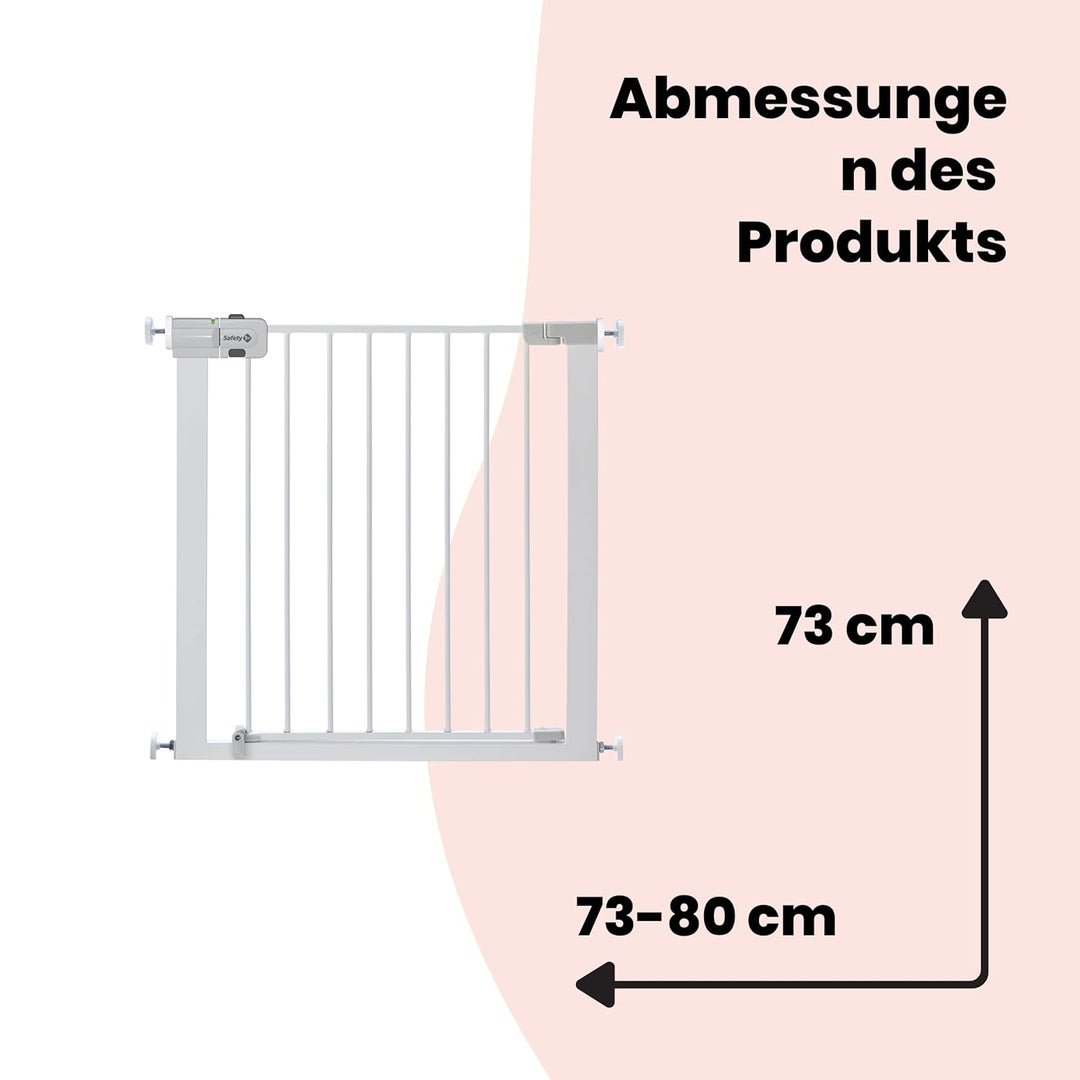 Safety 1st Easy Close, Ausziehbares Schutzgitter, Klemmgitter für die Treppe, Babygitter auch für Hu